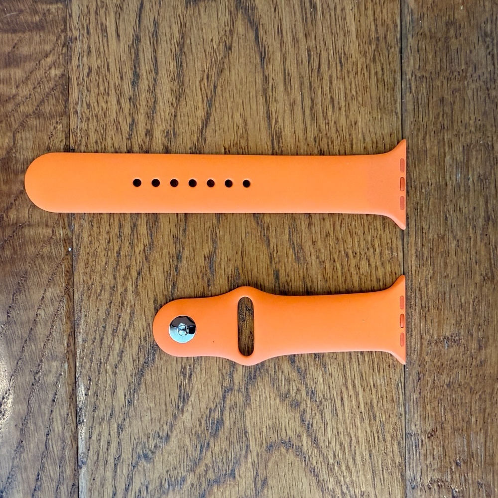 Apple Hermes M/L Orange Watch Band